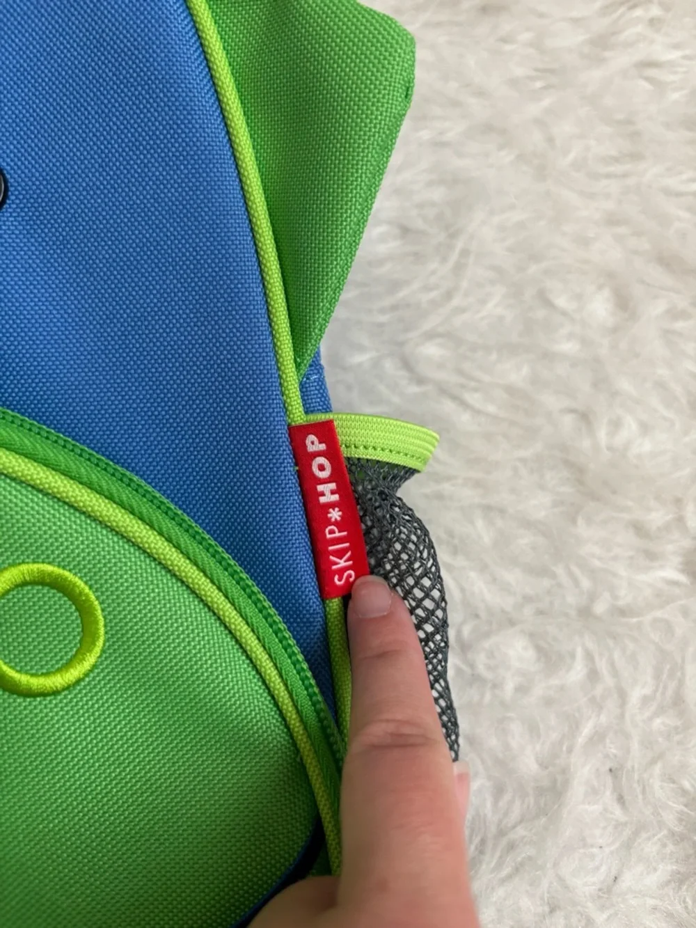 Skip Hop Bright Blue and Green Dinosaur Toddler Backpack
